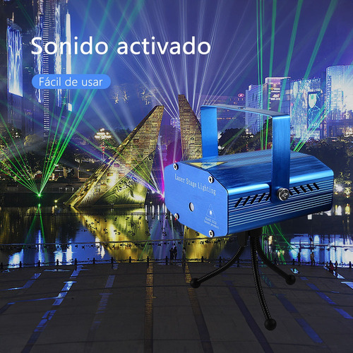 Mini Proyector Láser Iluminación De Escenario Azul