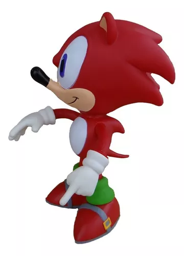 Kit 2 Bonecos Grandes 25cm Sonic vermelho E Crash Collection em