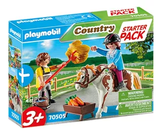 Brinquedo Playmobil 19 Pecas Country Starter Pack 70505