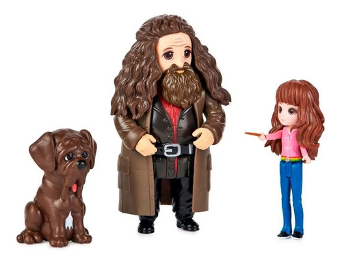 Harry Potter Mini Figuras Hermione Granger Y Rubeus Hagrid
