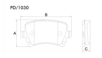 Pastilha Freio Ceramica Audi A3 A4 Tt Saveiro Tiguan Pd1030