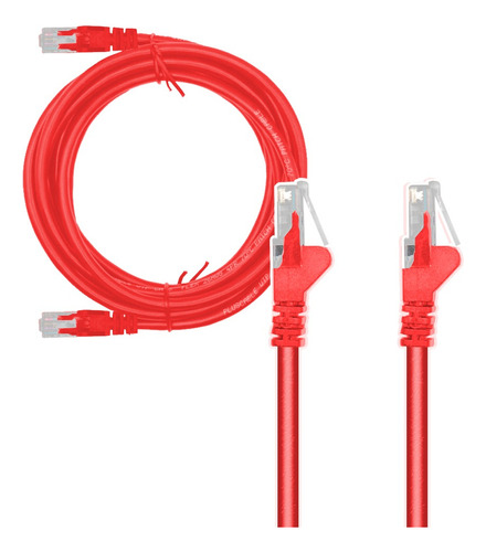 Cabo De Rede Cat6 1.5m Pc-eth6u15rd Vermelho Patch Cord Plus