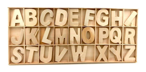 Letras En Mdf X 104un 5,5cm - Universo Mágico