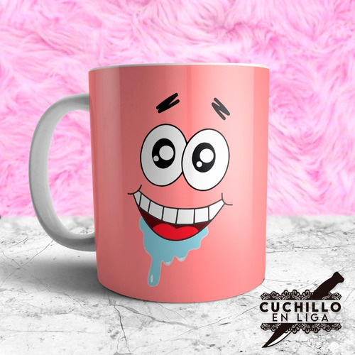 Taza Cerámica Premium Patricio Bob Esponja Personajes Regalo