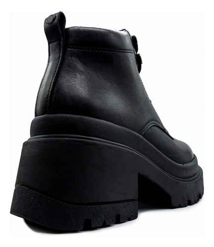 Borcegos Mujer Hush Puppies Clasicos Cuero Cordones Morris