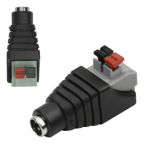 60x Conector P4/j4 Fêmea Com Borne 2.1 5.5mm Engate Rápido