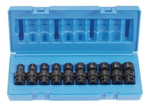 Juego De Dados Métricos Universales De 3/8 Pulgadas (1210 Um