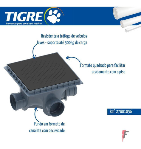 Imagem 2 de 5 de Caixa De Inspecao De Esgoto Dn100 Tigre Original 27801056