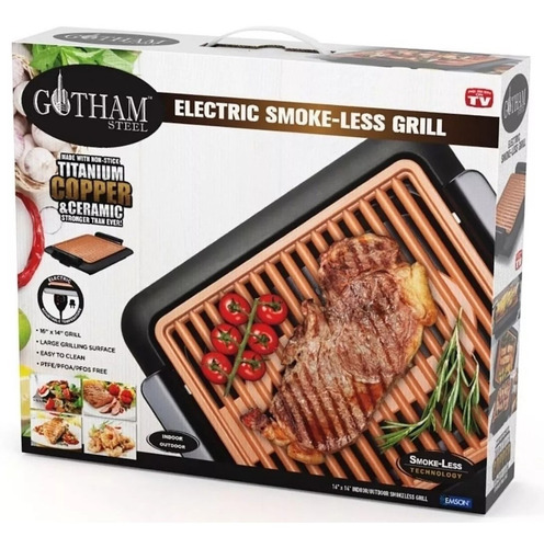 Nuevo Gotham Grill Parrilla Asador Electrico Anti-adherente!