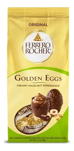Ferrero Rocher Golden Eggs Pascua 90g Americano
