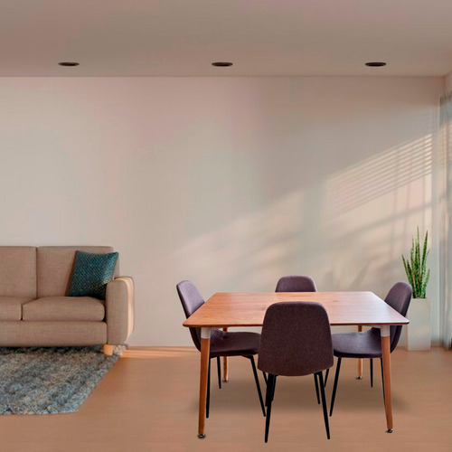 Mesa De Comedor Luigi Tablero Enchapado Haya 120x80 Ofideas