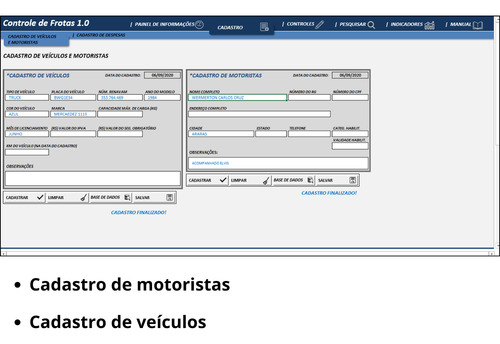 Planilha De Gestão Para Frotas Caminhões