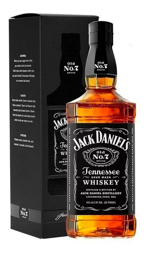 Imagem 1 de 5 de Whisky Jack Daniel's Old No. 7 1000ml (1 Litro) Com Caixa