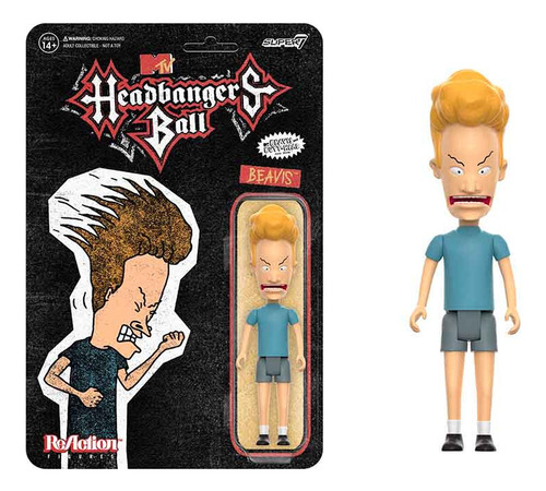 Super7 Reaction Beavis And Butt Head Beavis Headbangers (Usado)
