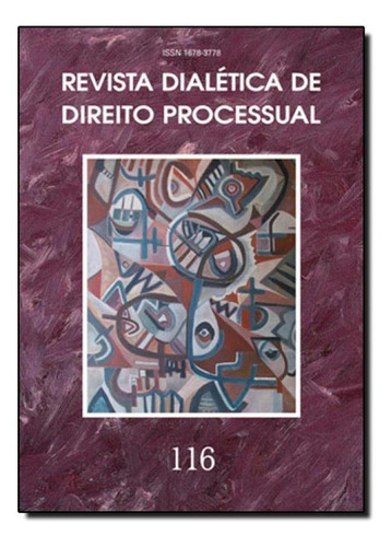 Revista Dialetica De Dto Processual Vol.116, De Mes Novembro 2012. Editora Dialetica, Capa Mole Em Português