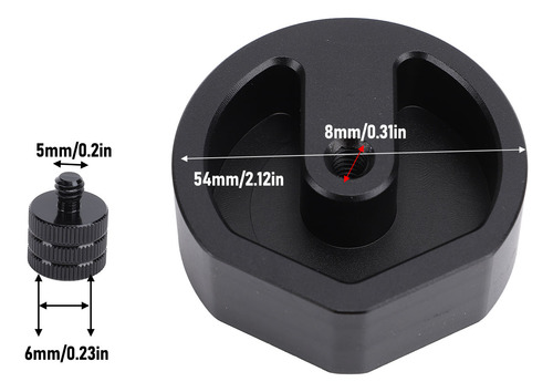 Adaptador De Montaje Para Trípode De Aleación De Aluminio, M