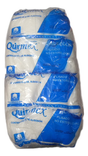 Algodón Absorbente Plisado 25 Gramos (24 Piezas)