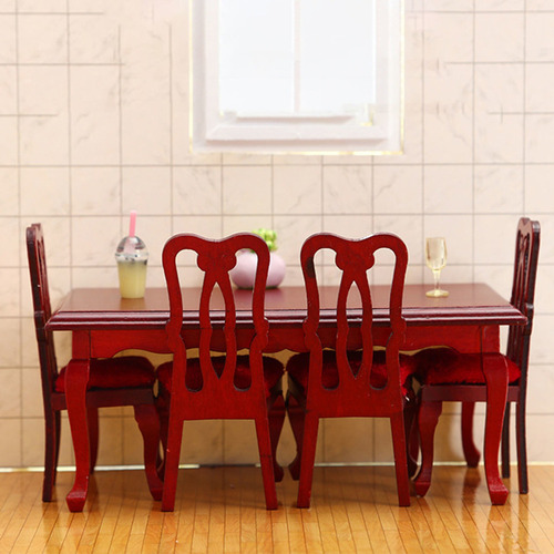 Silla De Mesa De Casa De Muñecas En Miniatura 1:12 Silla De