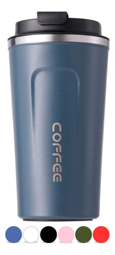 Copo Termico Café Cerveja Chá Garrafa Caneca Inox 510ml Cor Azul Coffee