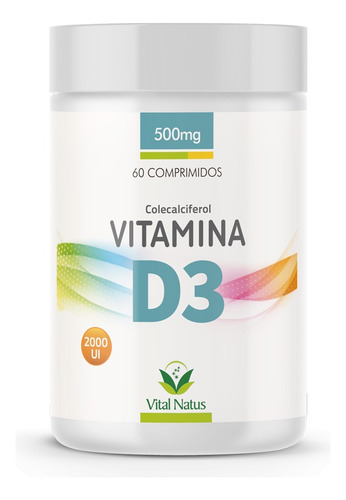 Vitamina D3 500mg C/ 60 Comprimidos