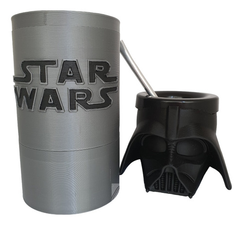 Set Matero Star Wars Yerbera Y Azucarera + Mate + Bombilla