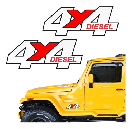 Adesivos 4x4 Diesel Troller 2008 Tl-18