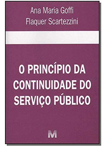 Libro O Princípio Da Continuidade Do Serviço Público 1 Ed 20