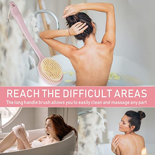 Cepillo Para Baño, Ducha Y Cuerpo Olpchee, Mango Largo, Con