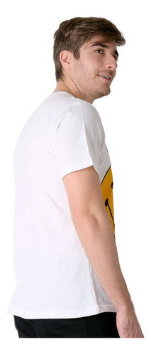 Playera Hombre Moda Camiseta Blanco Smiley 58205023