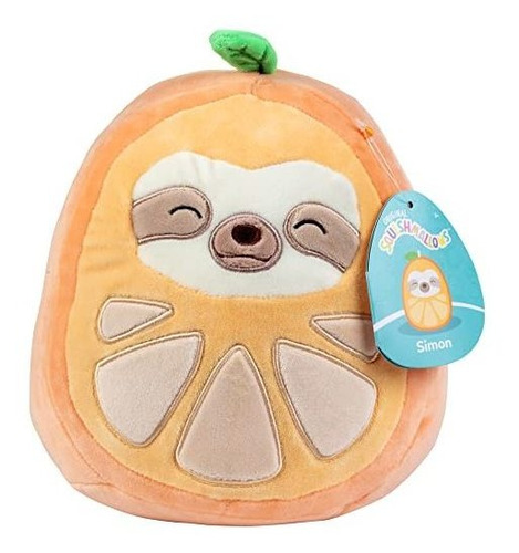 Squishmallow New 8  Simon The Orange Sloth - B09qs2gwdc1