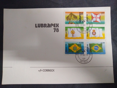 Cartão Comemorativo Lubrapex 1978