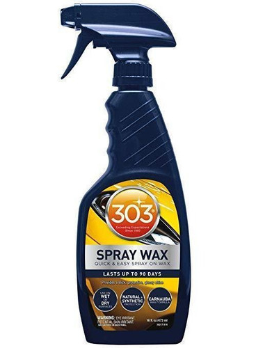 Limpiador Auto Spray Wax 16 Oz 303 Formato: Unidad