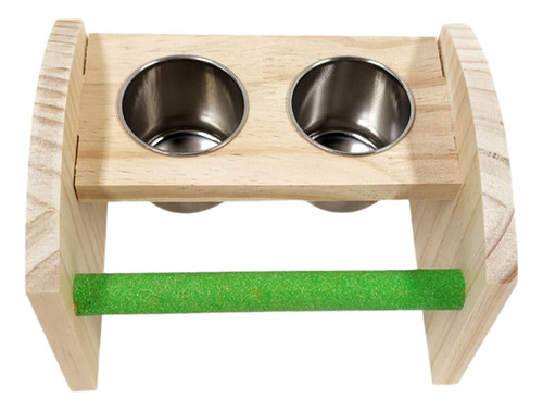 Cuenco Para Pájaros De Acero Inoxidable, Dispensador De