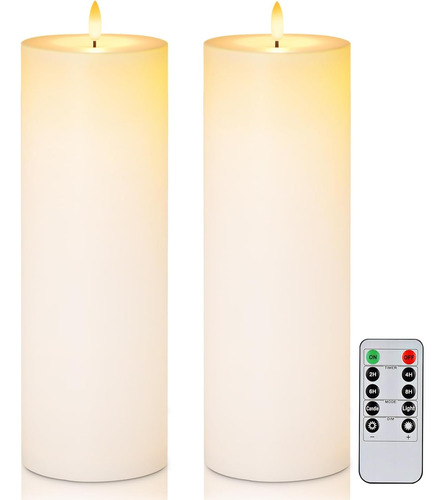 Velas Led Sin Llama Impermeables 4x12, Control Remoto, Tempo