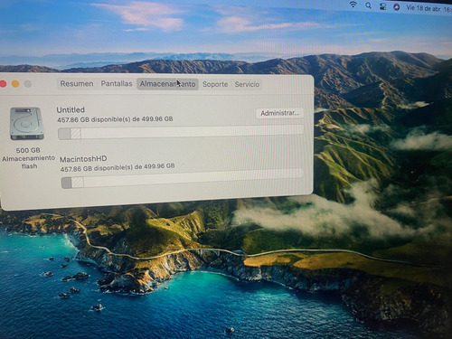 Macbook Pro 13 Mod. A1502, 2013 Retina, 16gb Ram, 512 Ssd Plateado (Usado)