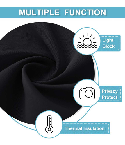 Ryb Home - Par De Cortinas Opacas Lisas Para Decoracin De Ve