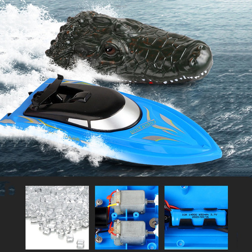 Rc Vehículos Que Compiten Con Barco Con Funda De Cocodrilo