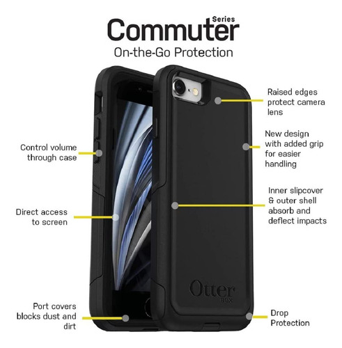 Funda Otterbox Commuter Series Para iPhone SE (tercera Y Segunda Generación)