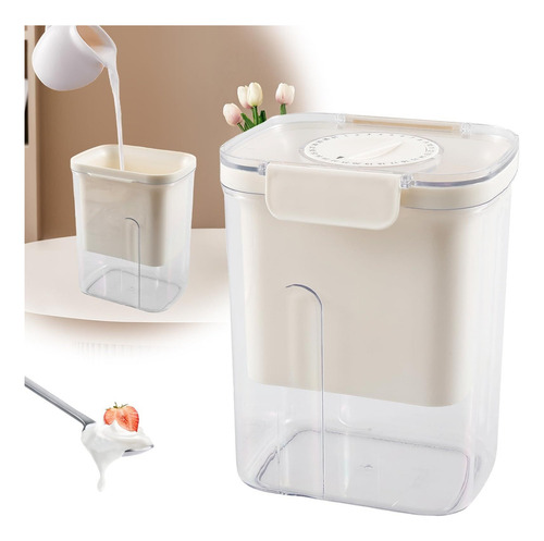 Colador De Yogur Con Tapa, Colador De Yogur Reutilizable