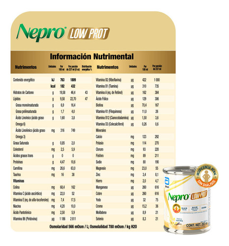 Nepro Low Prot Vainilla De 237 Ml