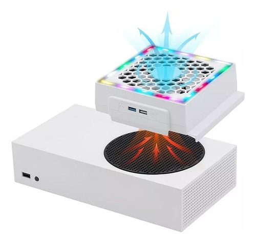 Y Ventilador De Refrigeración Lateral Led Para Xbox Serie S