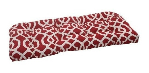 Pillow Perfect Indooroutdoor Nuevo Geo Wicker Loveseat Cush.