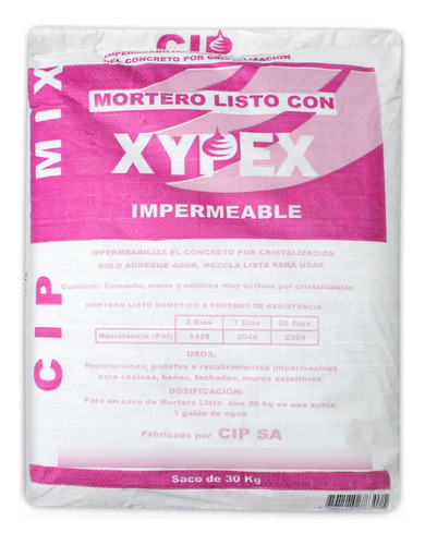 Mortero Listo Xypex 30kg Saco