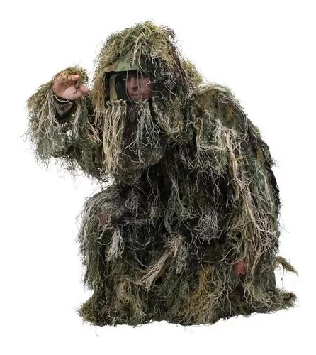 Ghillie Suit Traje Camuflado 3d - Sniper Atirador De Elite