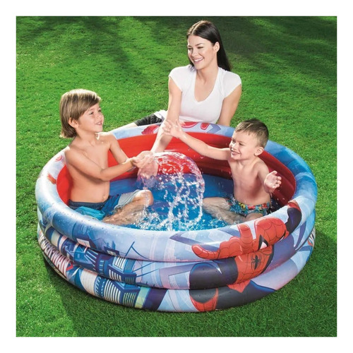 Imagen 3 de 3 de Pileta inflable redonda Bestway Marvel Ultimate Spider-Man 98018 de 122cm x 30cm 200L