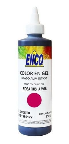 Color Gel Rosa Fiusha Reposteria 250 Grs. Enco 1916-250