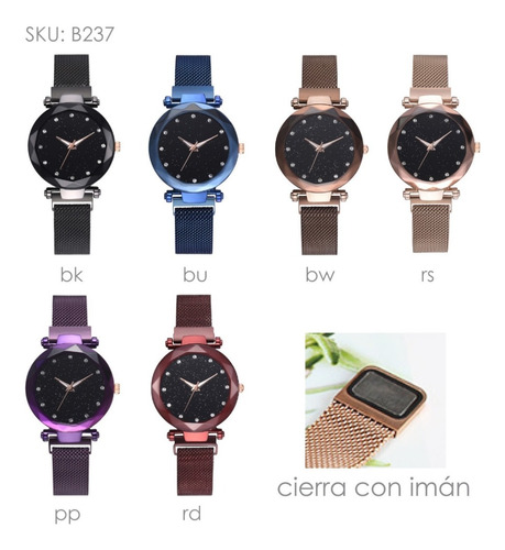 Reloj Mayoreo Metálico Mujer Hombre Diseños Led Metal Rm