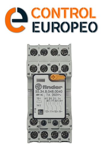 Relevador 48v Ac 7a, 14 Pines Finder Con Base