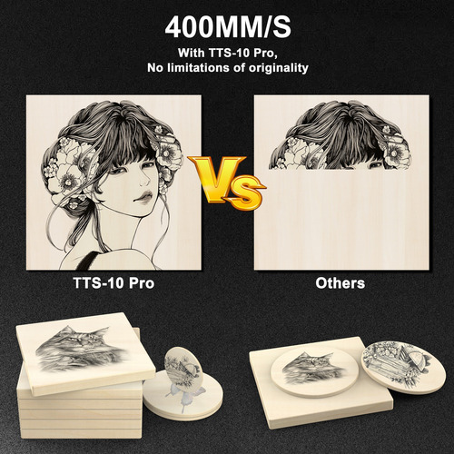 Máquina Grabado Láser Inteligente Twotrees Tts-10 Pro 10w
