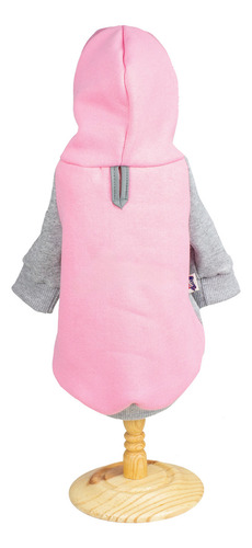Agasalho Moletom Loved Rosa Tamanho M Para Cachorro de 3 a 5kg